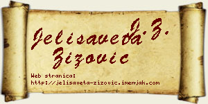 Jelisaveta Žižović vizit kartica